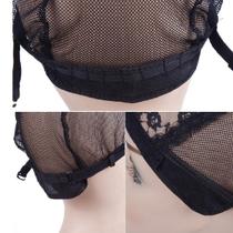 Touca Para Tecer Peruca Lace Base Para Confecção Preta Touca Para Tecer Peruca Lace Base Para Confecção Preta