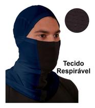 Touca Pesca Ninja Mascara Balaclava Azul Marinho Uv50+