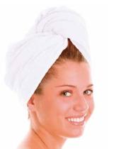 Touca prática pós banho microfibra branca jolitex ternille