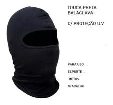Touca Preta Balaclava Ninja - Unidades - JG