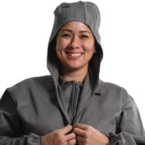 Touca Proteção Trabalho Brim Cinza