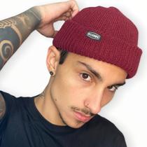 Touca Rasa Marinheiro Gorro Docker Curta Canelado Tricô Lã