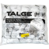 Touca Rede para Cabelo 100 Unidades Branca Talge Touca Rede para Cabelo 100 Unidades Branca Talge