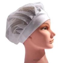 Touca Rede Tule com Aba Branca Touquinha Profissional e Segura Touca Rede Tule com Aba Branca Touquinha Profissional e Segura