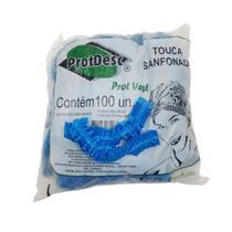 Touca Sanfonada Azul com 100 UN - Protdesc Touca Sanfonada Azul com 100 UN - Protdesc