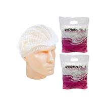 Touca sanfonada branca derma-plus c/ 100 un