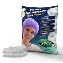 Touca Sanfonada Branca (PROTDESC) - Pacote com 100 Unidades