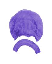 Touca Sanfonada Descartável em TNT Lilás - Kit com 400 toucas