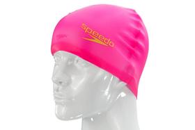 Touca Speedo Lisa Silicone Rosa Neon Original