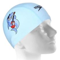 Touca Tecido Nataçao Infantil Speedo FUN CAP Azul Tubarão Speedo