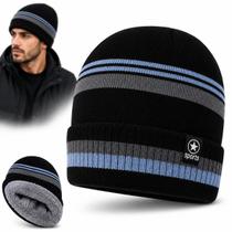 Touca Térmica Forrada Peluciada Gorro Inverno Frio Quente