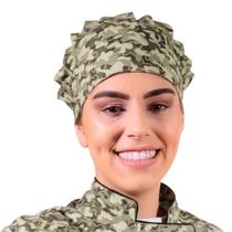 Touca Tipo Gorro Para Clínicas Chef de Cozinha Camuflado Militar - Wp Confecções