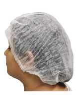 Touca tnt branca pacote com 100 und