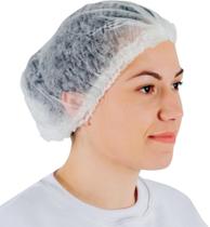 TOUCA TNT PLISSADA COM ELASTICO BRANCA 100 un