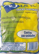 Touca tnt sanfonada branca pct c/100 un - AB DESC