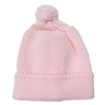 Touca touquinha para bebê rescém nascido em tricot tricô pompom