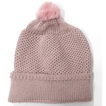 Touca touquinha para bebê rescém nascido em tricot tricô pompom