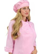 Touca Tradicional Feminina Hera Rosa c/ elástico