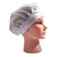 Touca tule branca com aba unissex touca rede cozinha atendimento