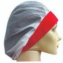 Touca tule com aba vermelha to-33