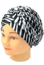 Touca Turbante Estampada Zebra Santa Clara - 01 Unidade