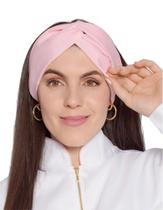 Touca Turbante Feminina Eva Rosa Claro Touca Turbante Feminina Eva Rosa Claro