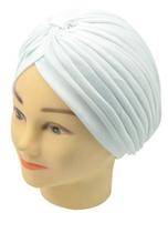 Touca Turbante Lisa Branca Santa Clara - 01 Unidade Touca Turbante Lisa Branca Santa Clara - 01 Unidade