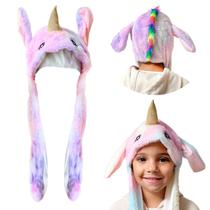 Touca Unicórnio Infantil Supermacia Aconchegante Gorro Pelúcia Fofo E Divertido Touca Unicórnio Infantil Supermacia Aconchegante Gorro Pelúcia Fofo E Divertido