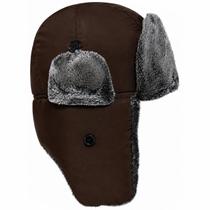 Touca Ushanka Marrom Gorro Chaves Russa Aviador Frio Lã Proteção Orelhas Aviador Inverno Touca Ushanka Marrom Gorro Chaves Russa Aviador Frio Lã Proteção Orelhas Aviador Inverno