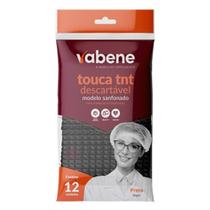 Touca Vabene Tnt Descartável Preta C/12 Uni Tam:único