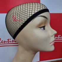 Touca wig cap furada cor preta Touca wig cap furada cor preta