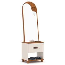 Toucador com Espelho 1 Gaveta Nicho e 2 Ganchos Oranix