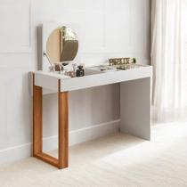 Toucador Com Espelho Chinatown Branco Fosco Cinamomo Toucador Com Espelho Chinatown Branco Fosco Cinamomo