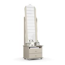 Toucador / Mesa de Cabeceira MG Com Espelho Articulado Cor Branco Acetinado Toucador / Mesa de Cabeceira MG Com Espelho Articulado Cor Branco Acetinado