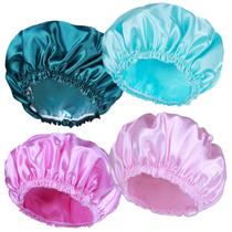 Toucas de banho CHFONG para mulheres, reutilizáveis, 4 peças, duplas, impermeáveis