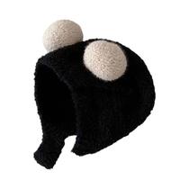 Toucas De Lã Quente Para Bebês Meninos E Meninas Com Proteção Para as Orelhas Em Cores Sólidas Para