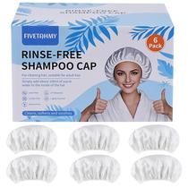 Toucas de shampoo SANPUK 6 unidades sem enxágue e sem água Toucas de shampoo SANPUK 6 unidades sem enxágue e sem água