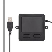 Touchpad Qiilu USB com fio, 2 botões ABS embutidos para laptop Touchpad Qiilu USB com fio, 2 botões ABS embutidos para laptop