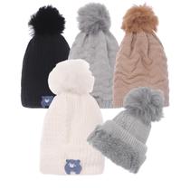 Toucs Gorro de Inverno Infantil Forrada com Pompom