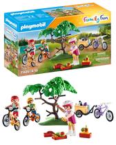 Tour de mountain bike Toy Playmobil com bonecos e acessórios