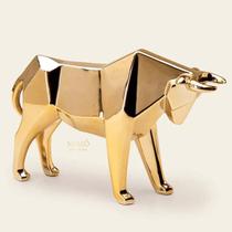 Touro Dourado em Cerâmica - 30cm Touro Dourado em Cerâmica - 30cm