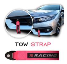 Tow Strap Hook Cinta Reboque Engate Parafusado - Rosa - P2 ACESSÓRIOS