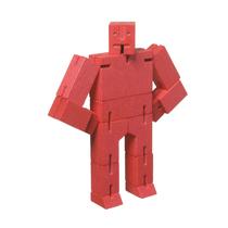 Toy Areaware Cubebot Micro Red para crianças de 3 anos ou mais