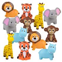 Toy ArtCreativity Vinyl Zoo Animals (pacote com 12) Squeezable