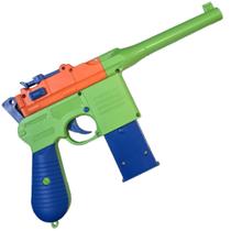 Toy Blaster Gun Toshi Station com suporte de dardos de 7 rodadas para crianças a partir de 6 anos