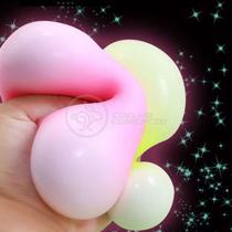 Toy Bolinha Globble Anti Stress de Apertar do Luminosa Fluorecente Gruda Teto e Parede