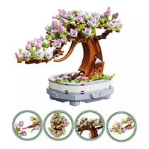 Toy Bonsai Cherry Pot para Armar Lego compatível com 462 peças