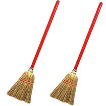 Toy Broom Rocky Mountain Goods Small para crianças com cabo de madeira
