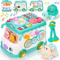 Toy Bus AmiDear Montessori 10 em 1 para meninas de 1 a 2 anos