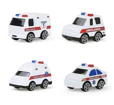 Toy Car Alloy Sliding Pull Back Children, 4 unidades